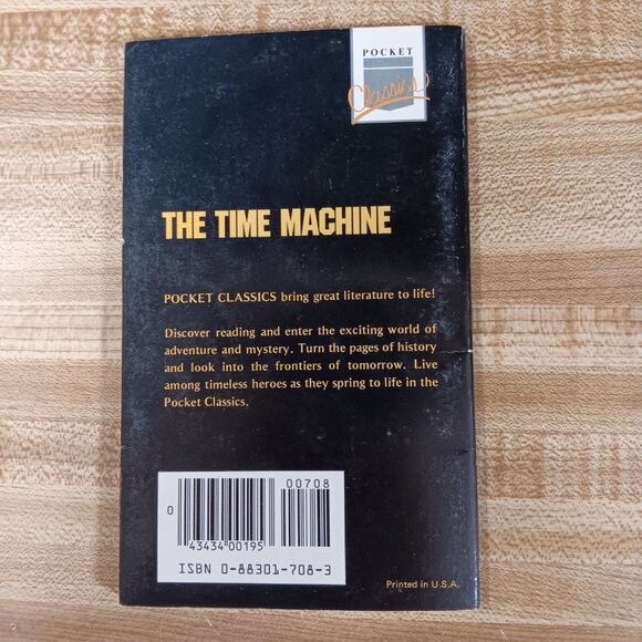 The Time Machine HG Wells 1984 B&W Pocket Classics Comic Paperback Vintage 80s - Picture 2 of 8